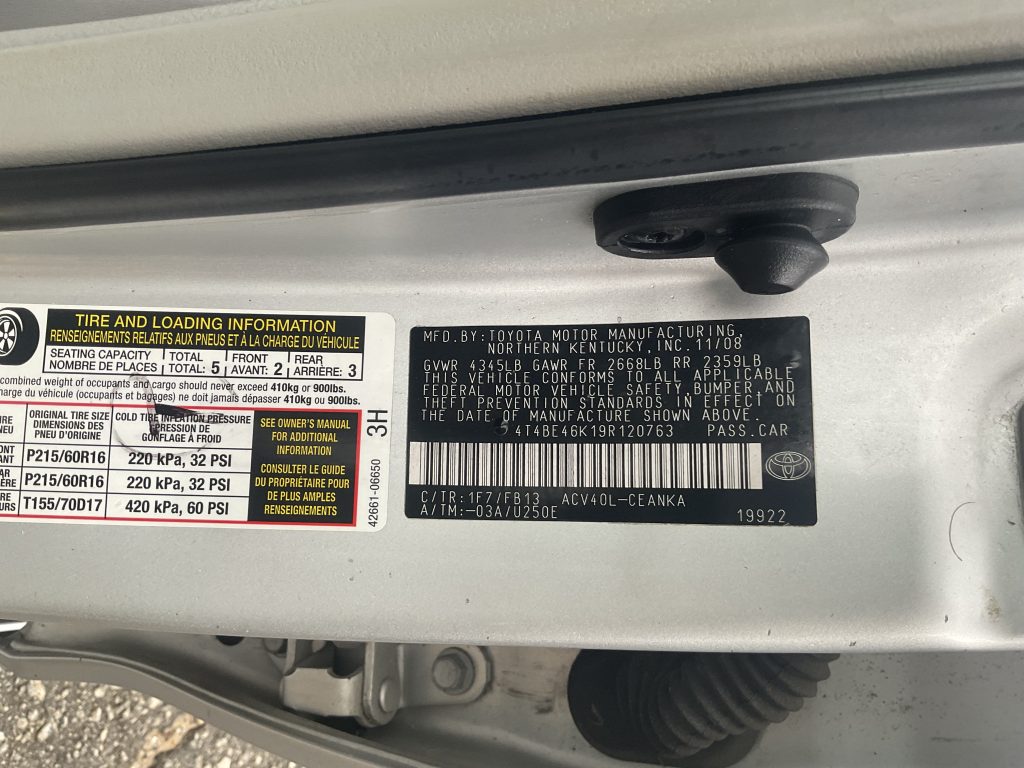 2009 Camry LE For Sales